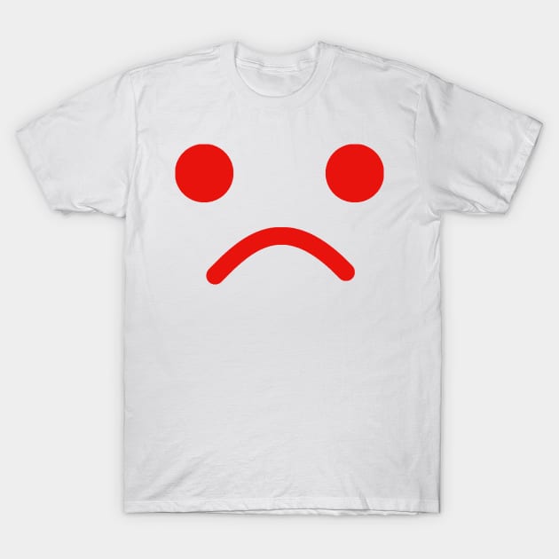 Sad Minifig Face T-Shirt by ChilleeW